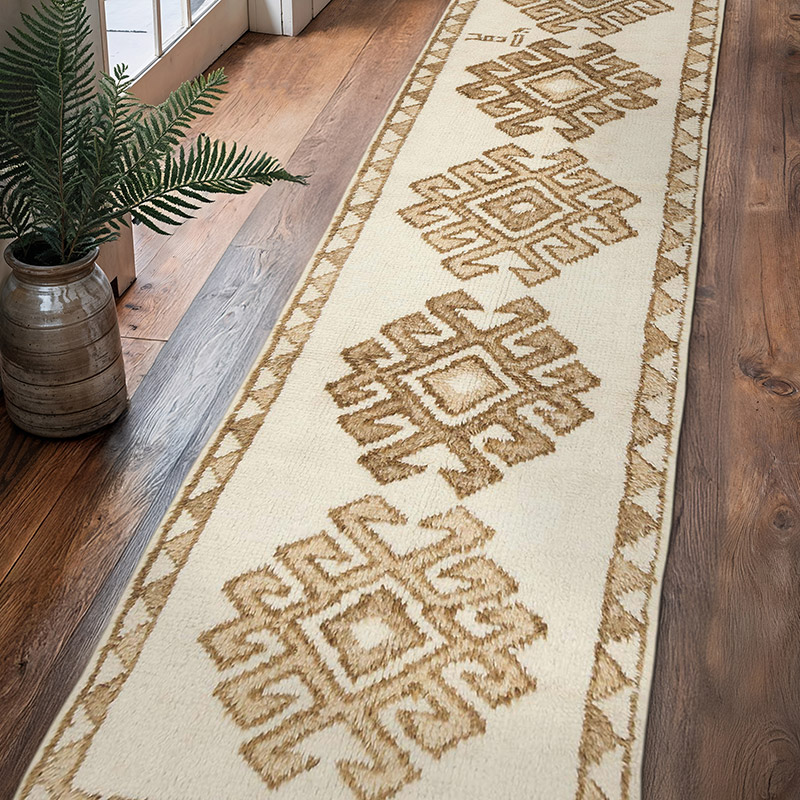 Vintage Tribal Runner Rug - 2' 11" x 11' 4" (35" x 136") - K0069630