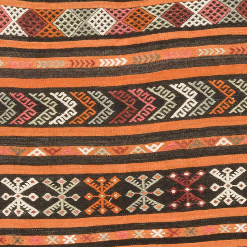 Vintage Turkish Kilim Runner - 3' 4" x 10' 6" (40" x 126") - K0069653