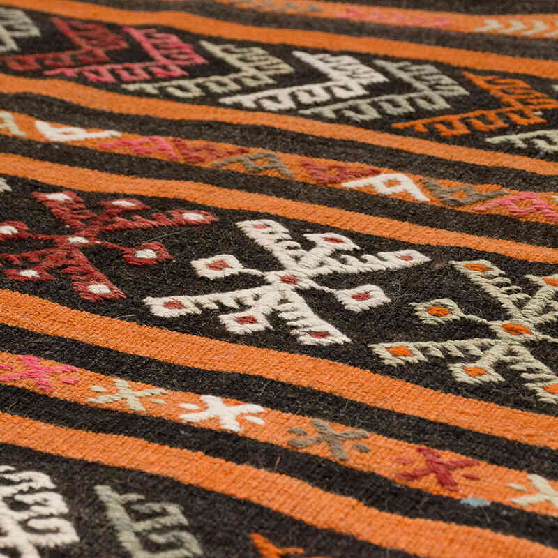Vintage Turkish Kilim Runner - 3' 4" x 10' 6" (40" x 126") - K0069653
