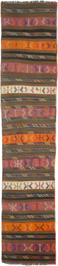 Corredor Vintage Malatya Kilim - 76 cm x 357 cm