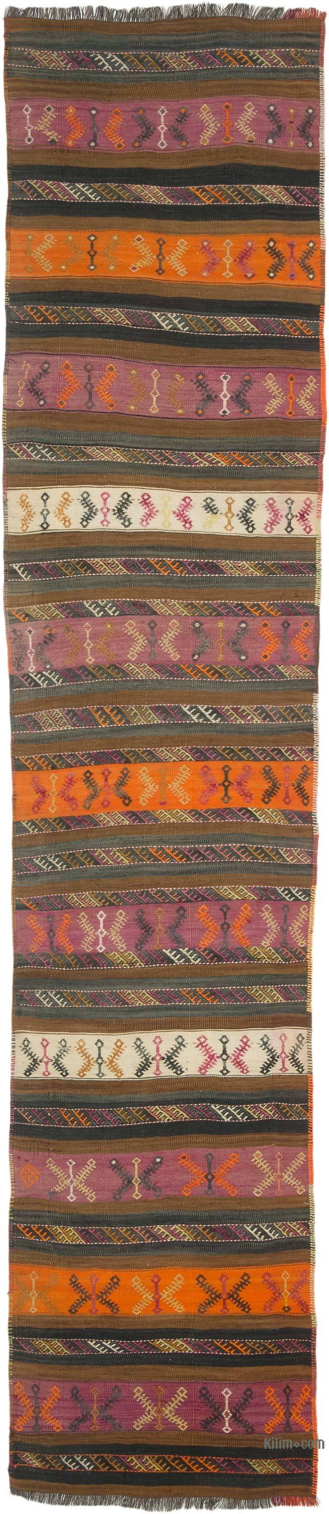 Vintage Malatya Kilim Yolluk - 76 cm x 357 cm - K0069658