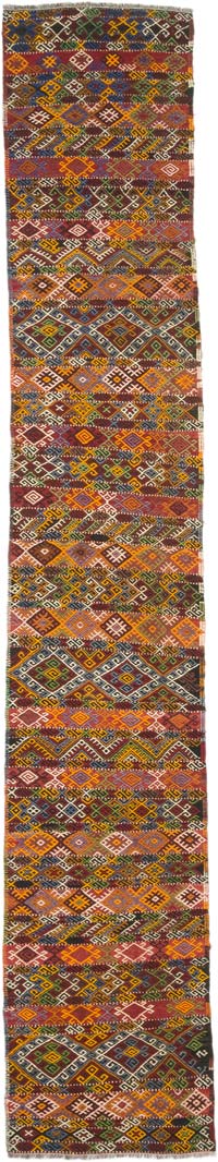 Vintage Malatya Cicim Yolluk - 73 cm x 391 cm