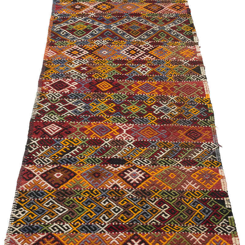 Vintage Malatya Jijim Runner - 2' 5" x 12' 10" (29" x 154") - K0069661