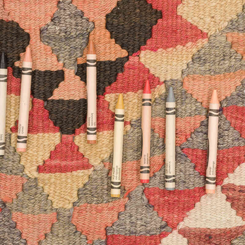 Alfombra Kilim Tribal Vintage - 88 cm x 311 cm - K0069679