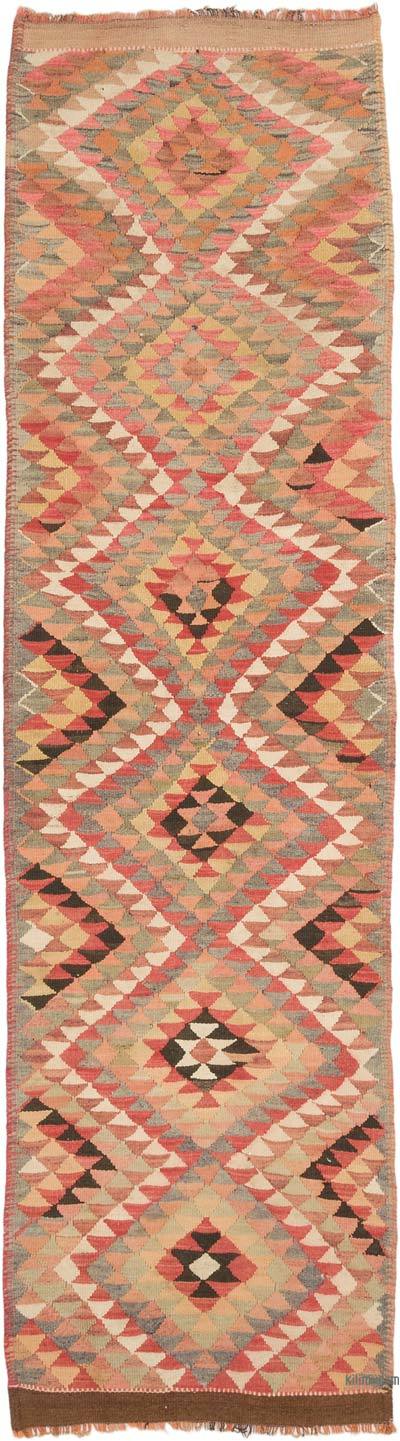 Vintage Anadolu Kilim Yolluk - 88 cm x 311 cm