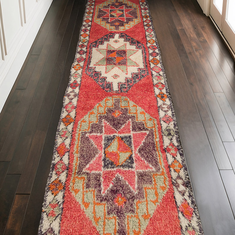 Alfombra Vintage de pasillo - 102 cm x 348 cm - K0069681