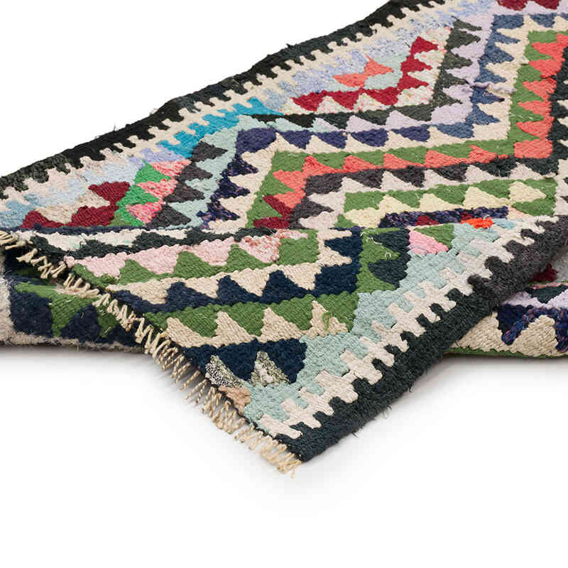 Vintage Tribal Kilim Runner - 2' 9" x 11' 7" (33" x 139") - K0069682