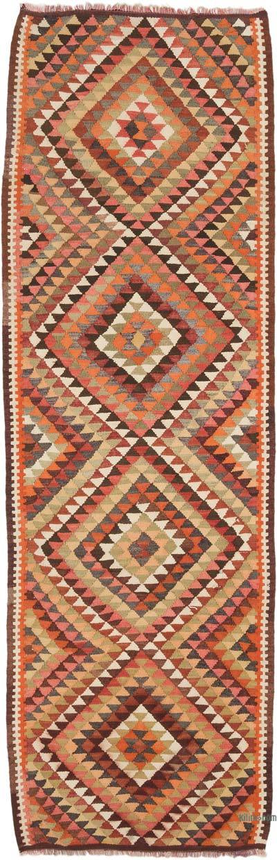 Vintage Anadolu Kilim Yolluk - 104 cm x 325 cm