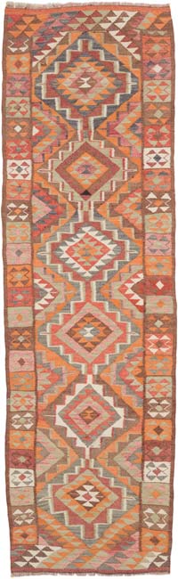 Alfombra Kilim Tribal Vintage - 95 cm x 320 cm