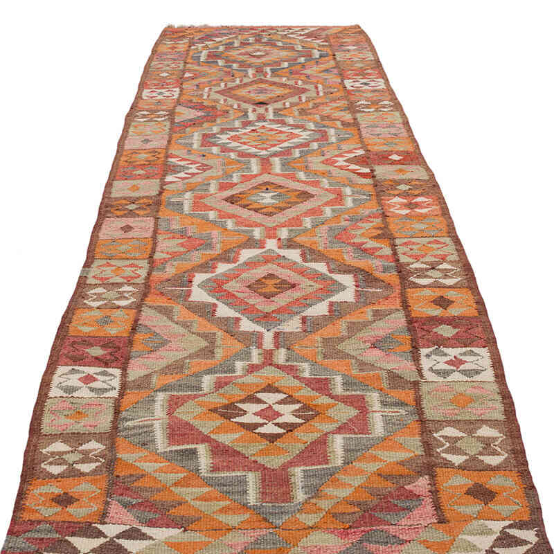 Vintage Anadolu Kilim Yolluk - 95 cm x 320 cm - K0069692
