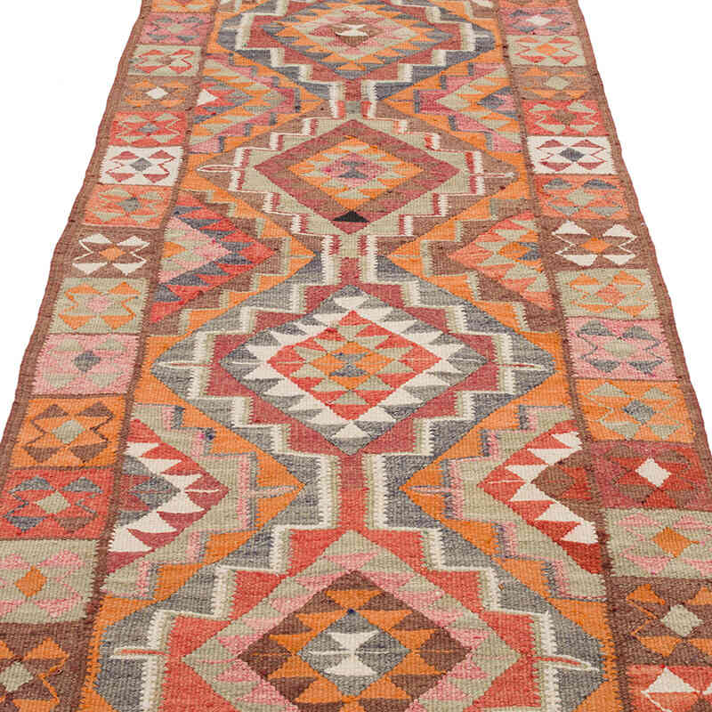 Vintage Anadolu Kilim Yolluk - 95 cm x 320 cm - K0069692