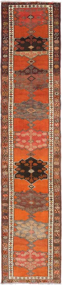 Vintage Tribal Runner Rug - 2' 8" x 12' 3" (32" x 147")