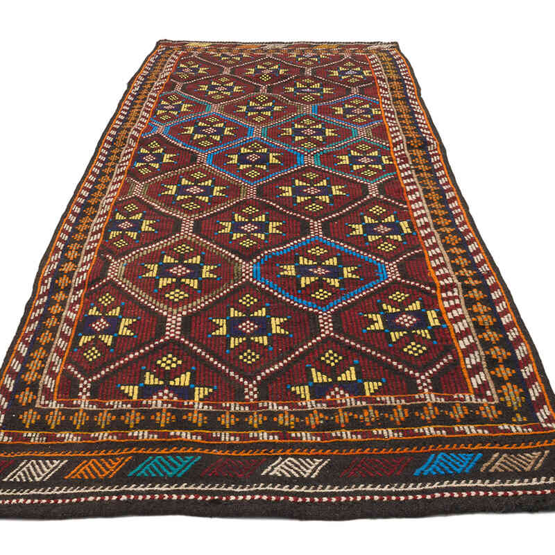 Vintage Anatolian Jijim Rug - 3' 10" x 9' 7" (46" x 115") - K0069700