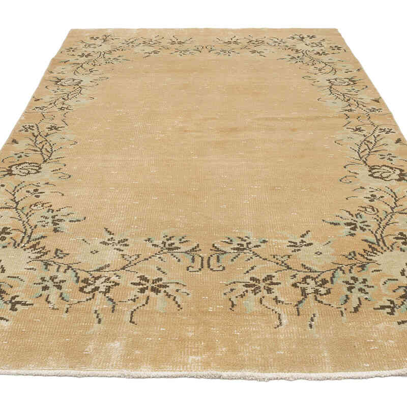 Alfombra Vintage Turca Anudada a Mano - 148 cm x 253 cm - K0069717