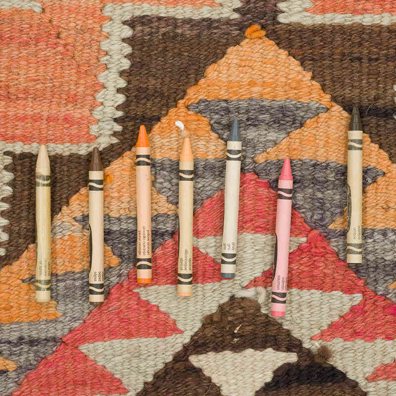 Vintage Tribal Kilim Runner - 3' 2" x 11' 9" (38" x 141") - K0069720