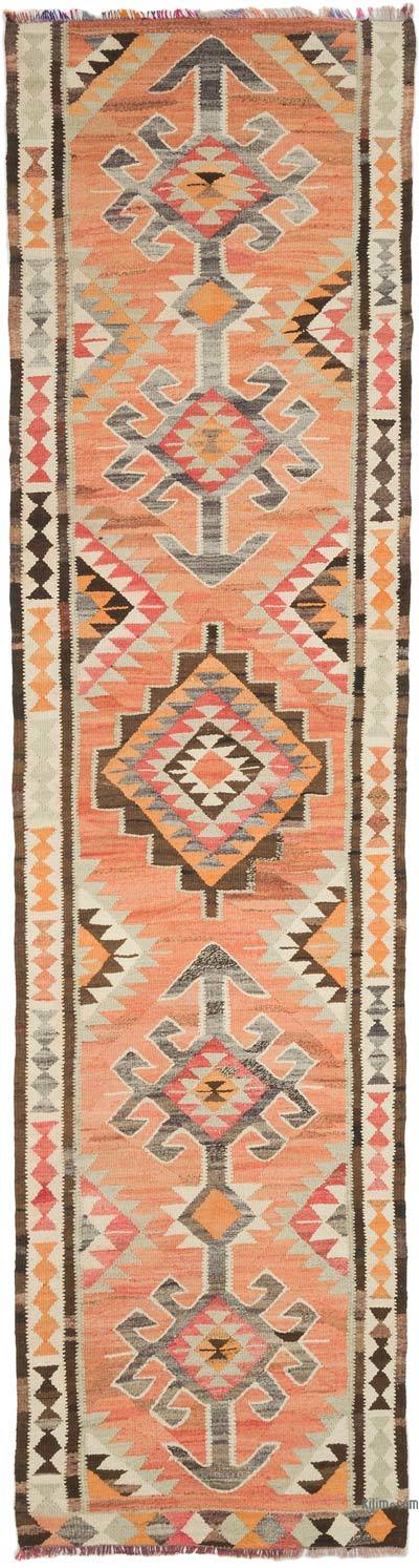 Alfombra Kilim Tribal Vintage - 96 cm x 358 cm
