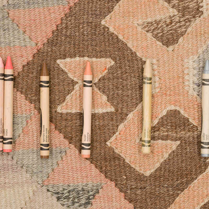 Vintage Anadolu Kilim Yolluk - 100 cm x 352 cm - K0069723