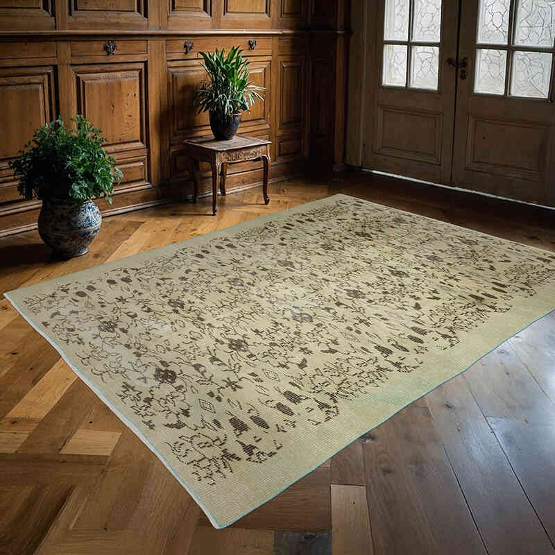 Alfombra Vintage Turca Anudada a Mano - 171 cm x 222 cm - K0069727