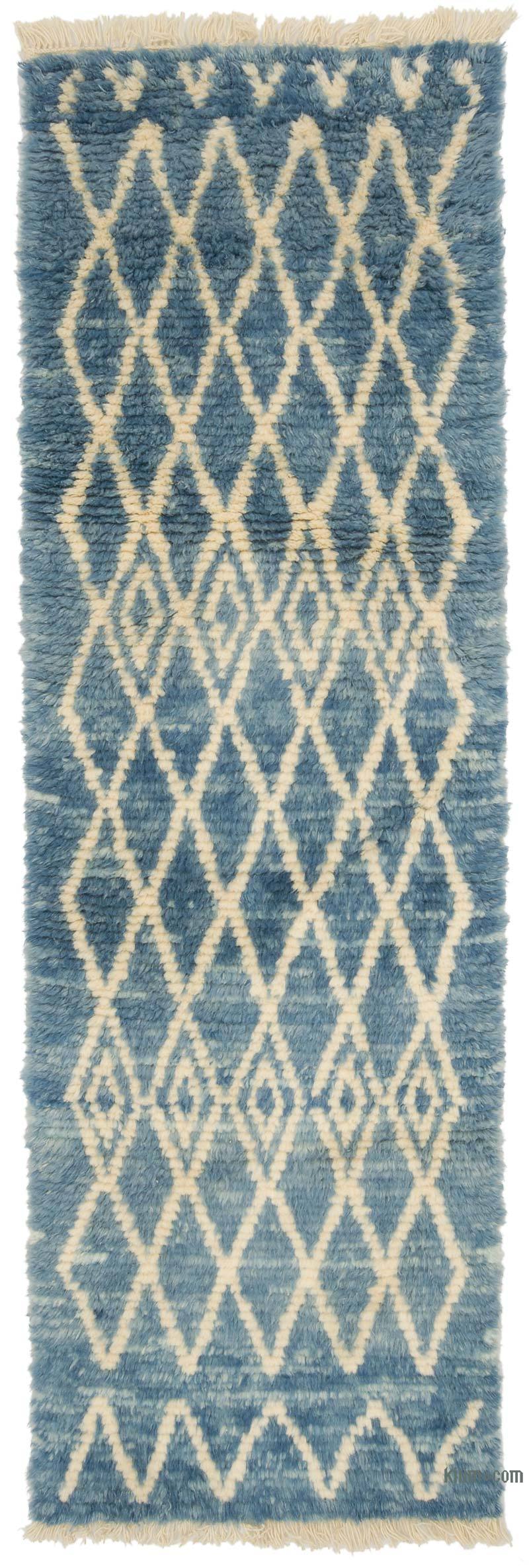 Yeni Fas Stili El Dokuma Tulu Yolluk - 88 cm x 275 cm - K0069750