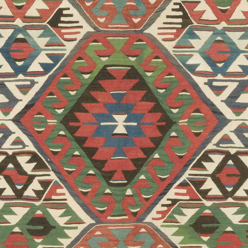 Vintage Oushak Kilim Rug - 5' 5" x 11' 5" (65" x 137") - K0069759