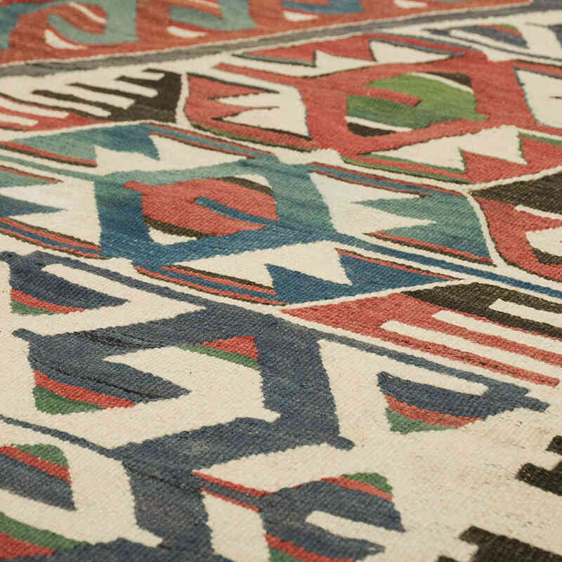 Vintage Oushak Kilim Rug - 5' 5" x 11' 5" (65" x 137") - K0069759
