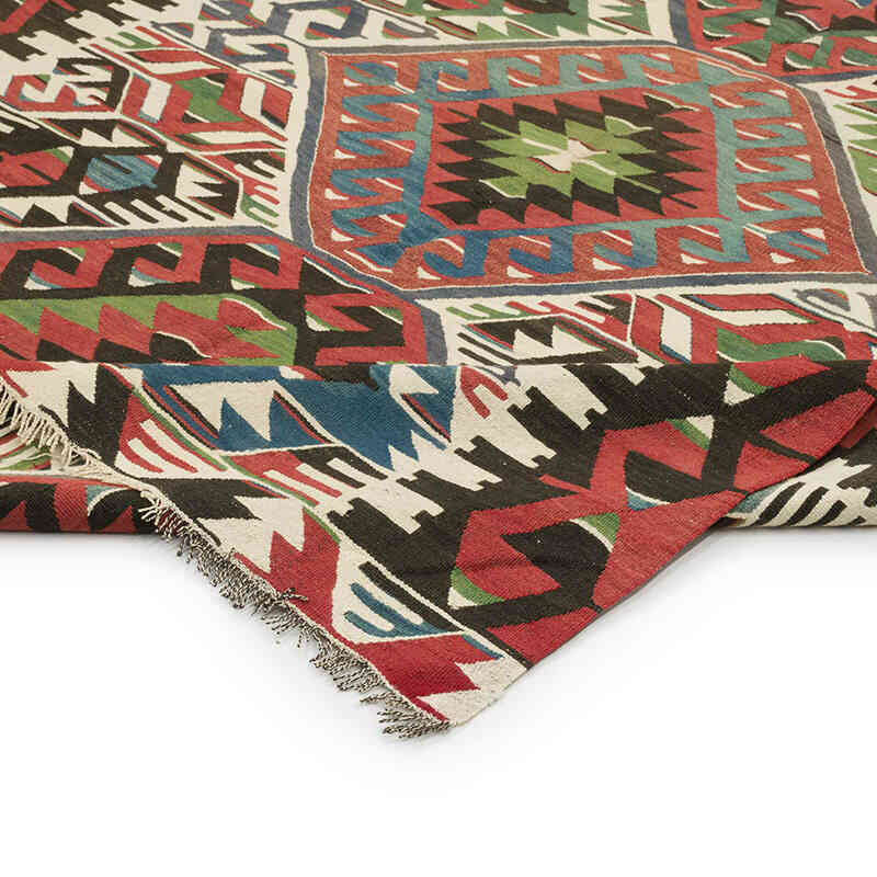 Vintage Oushak Kilim Rug - 5' 5" x 11' 5" (65" x 137") - K0069759
