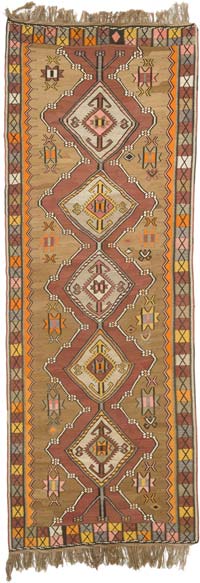Alfombra Kars Kilim Vintage - 150 cm x 421 cm