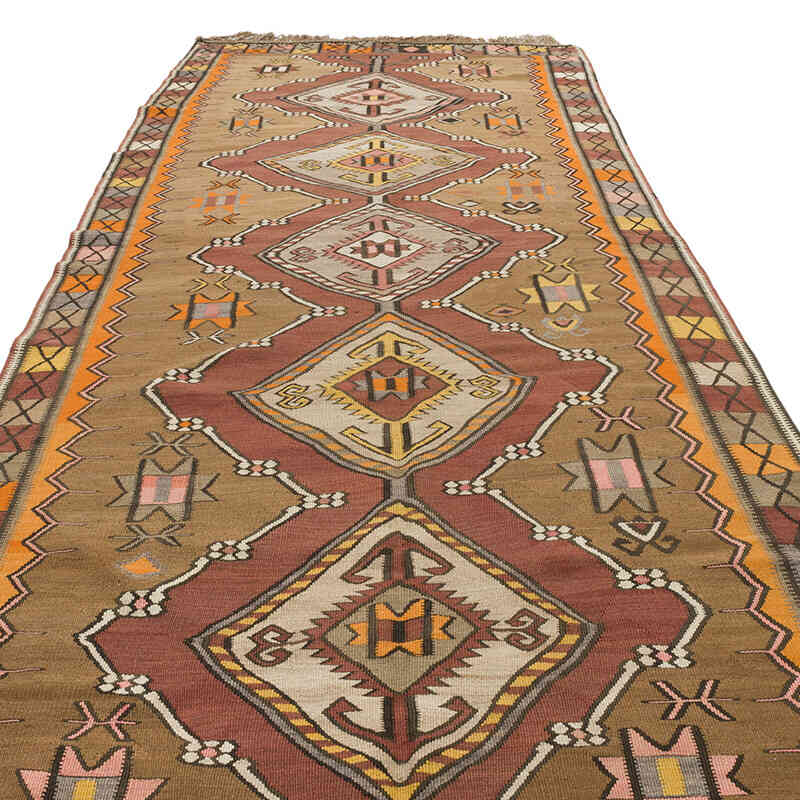 Vintage Kars Kilim Rug - 4' 11" x 13' 10" (59" x 166") - K0069770