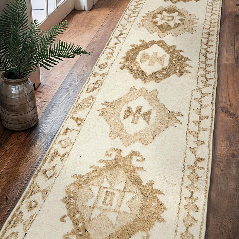 Vintage Tribal Runner Rug - 2' 11" x 11' 4" (35" x 136") - K0069776