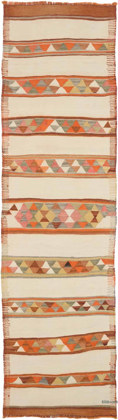 Vintage Herki Kilim Runner - 2' 10" x 10'  (34" x 120")