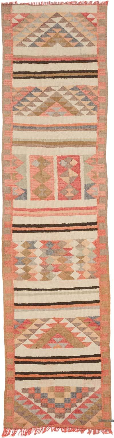 Vintage Tribal Kilim Runner - 2' 9" x 10' 4" (33" x 124")
