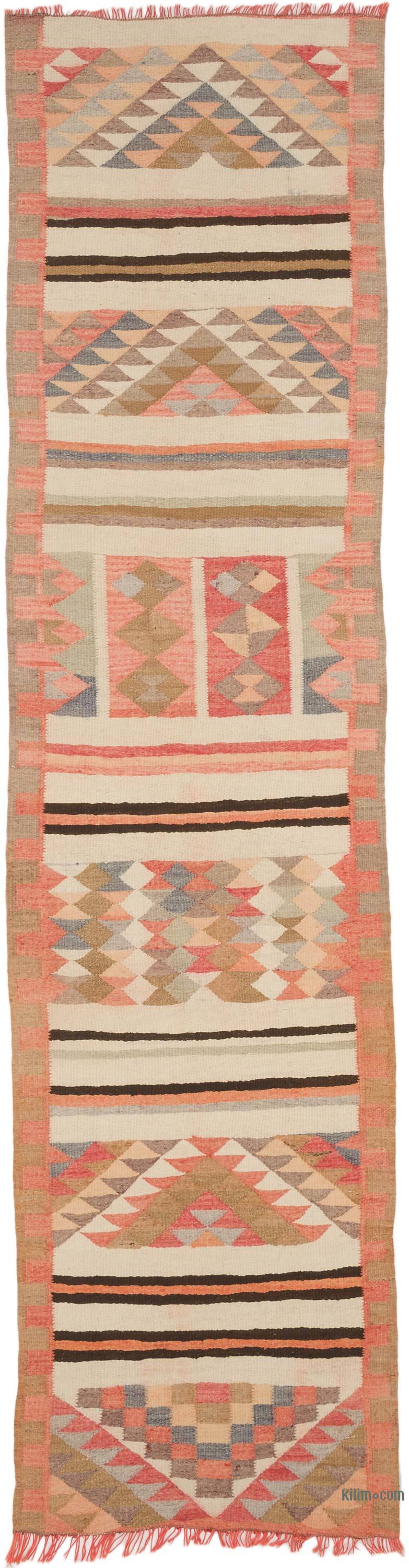 Vintage Anadolu Kilim Yolluk - 85 cm x 316 cm - K0069781