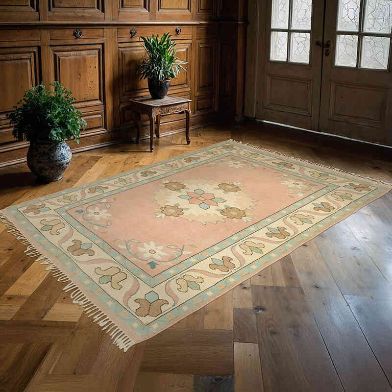 Alfombra Vintage Turca Anudada a Mano - 162 cm x 232 cm - K0069791