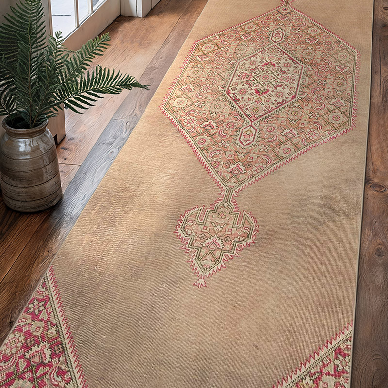 Alfombra Turca Vintage De Pasillo - 100 cm x 322 cm - K0069796