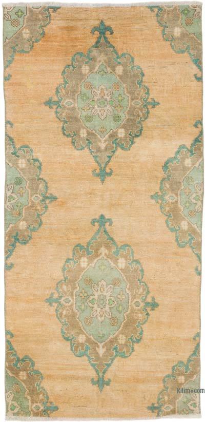 Vintage Turkish Hand-Knotted Rug - 2' 9" x 5' 9" (33" x 69")