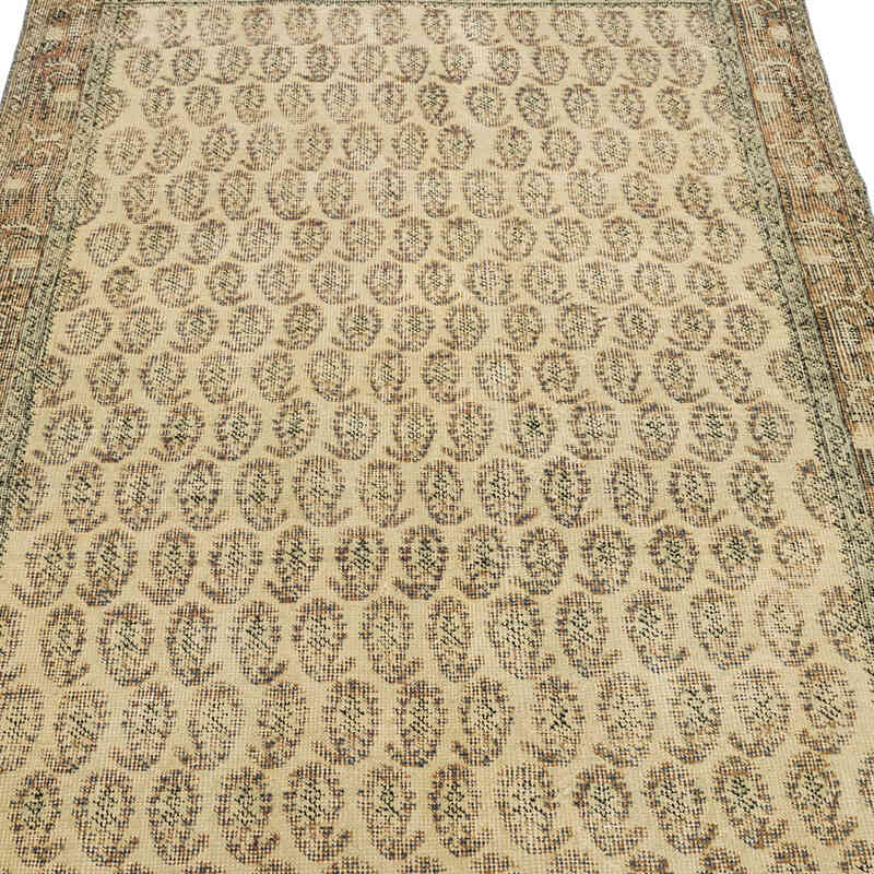 Alfombra Vintage Turca Anudada a Mano - 116 cm x 200 cm - K0069814