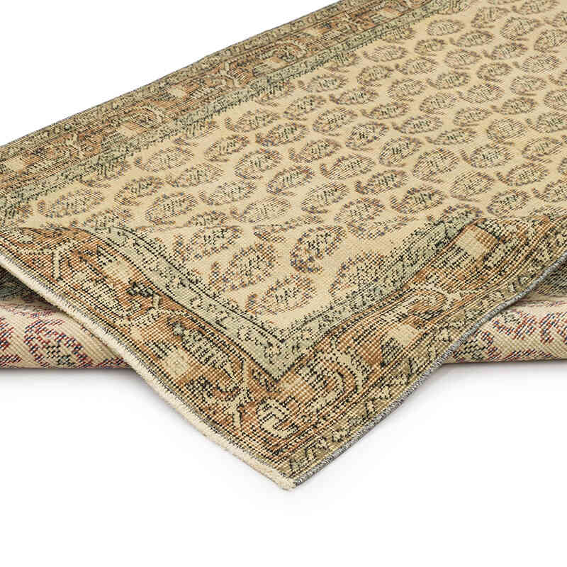 Alfombra Vintage Turca Anudada a Mano - 116 cm x 200 cm - K0069814