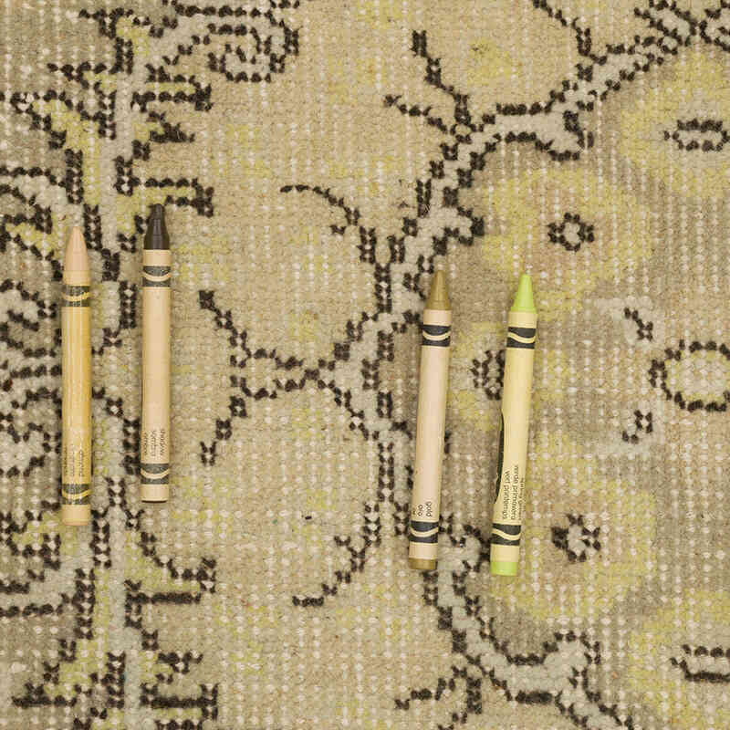 Alfombra Vintage Turca Anudada a Mano - 122 cm x 215 cm - K0069815