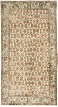 El Dokuma Vintage Halı - 114 cm x 207 cm