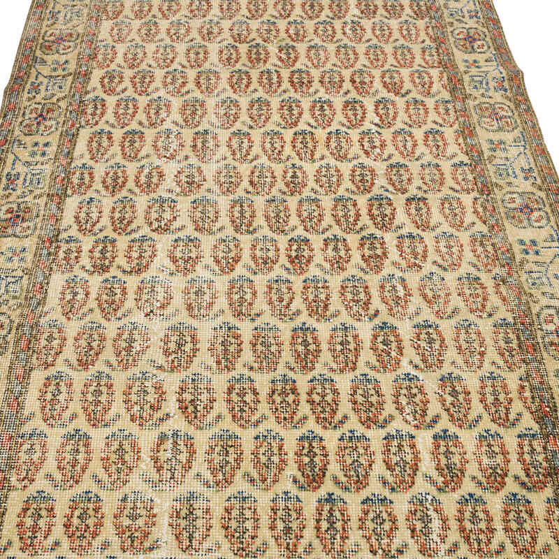 Alfombra Vintage Turca Anudada a Mano - 114 cm x 207 cm - K0069817
