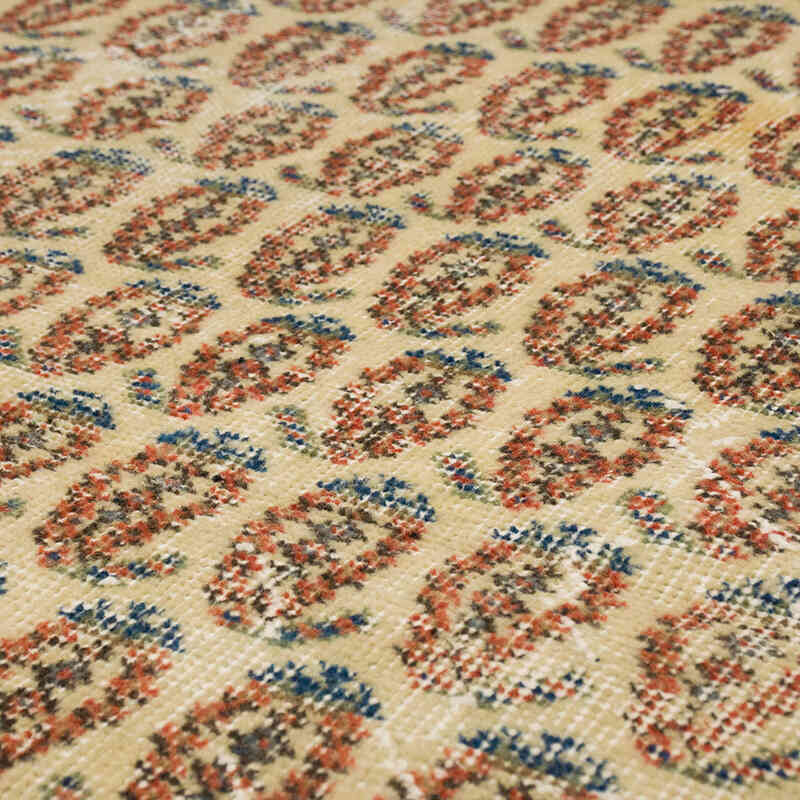 Alfombra Vintage Turca Anudada a Mano - 114 cm x 207 cm - K0069817