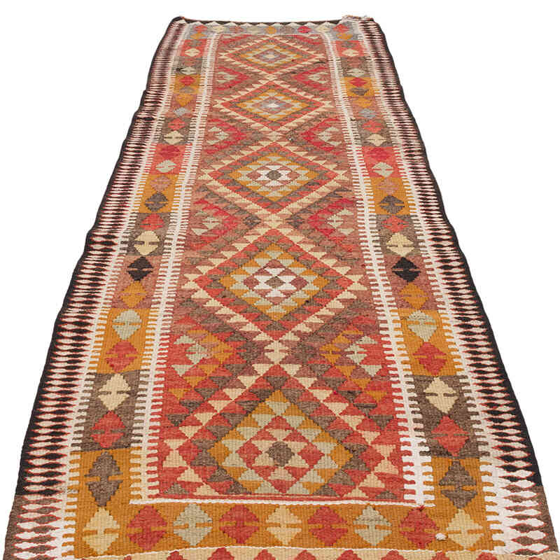 Vintage Tribal Kilim Runner - 3'  x 9' 9" (36" x 117") - K0069831