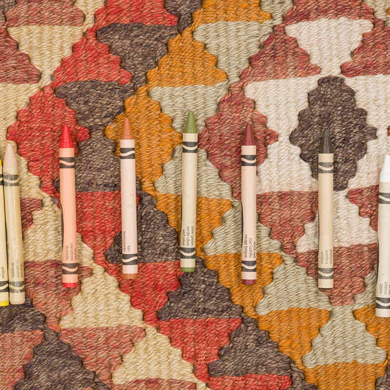 Vintage Tribal Kilim Runner - 3'  x 9' 9" (36" x 117") - K0069831