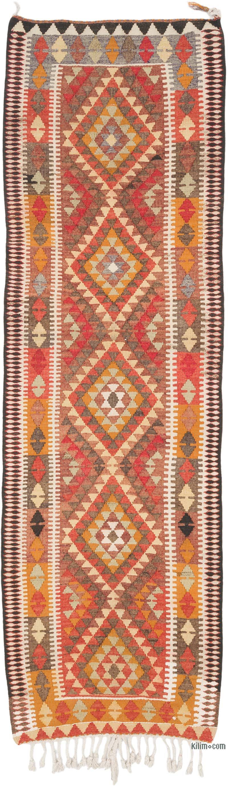 Vintage Tribal Kilim Runner - 3'  x 9' 9" (36" x 117") - K0069831