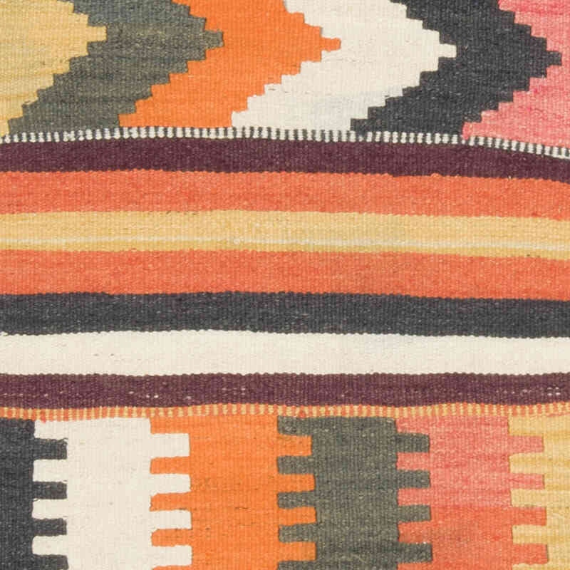 Vintage Herki Kilim Runner - 2' 11" x 9' 7" (35" x 115") - K0069834