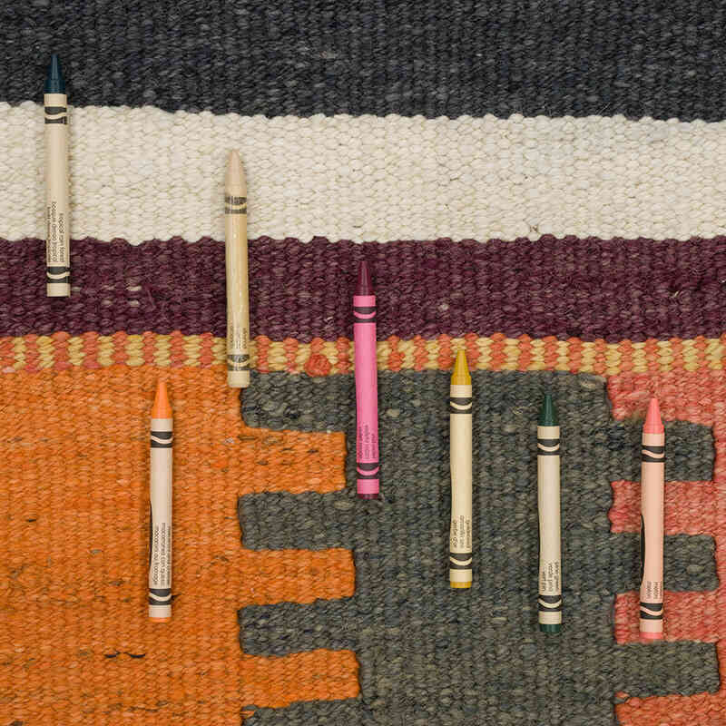 Vintage Herki Kilim Runner - 2' 11" x 9' 7" (35" x 115") - K0069834