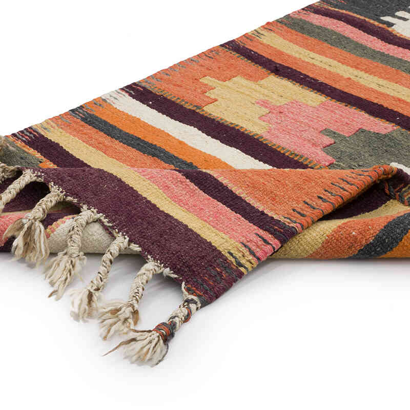 Vintage Herki Kilim Runner - 2' 11" x 9' 7" (35" x 115") - K0069834