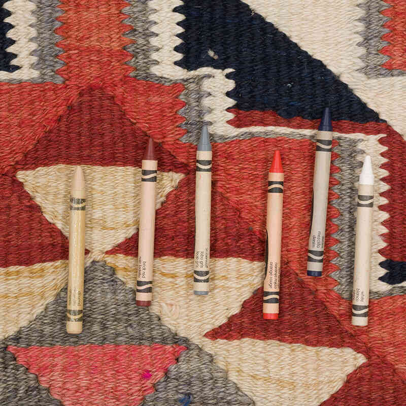 Vintage Tribal Kilim Runner - 3' 1" x 10' 4" (37" x 124") - K0069837
