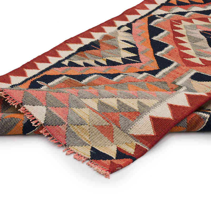 Vintage Tribal Kilim Runner - 3' 1" x 10' 4" (37" x 124") - K0069837