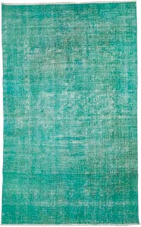 Over-dyed Vintage Hand-Knotted Turkish Rug - 4' 11" x 7' 10" (59" x 94")